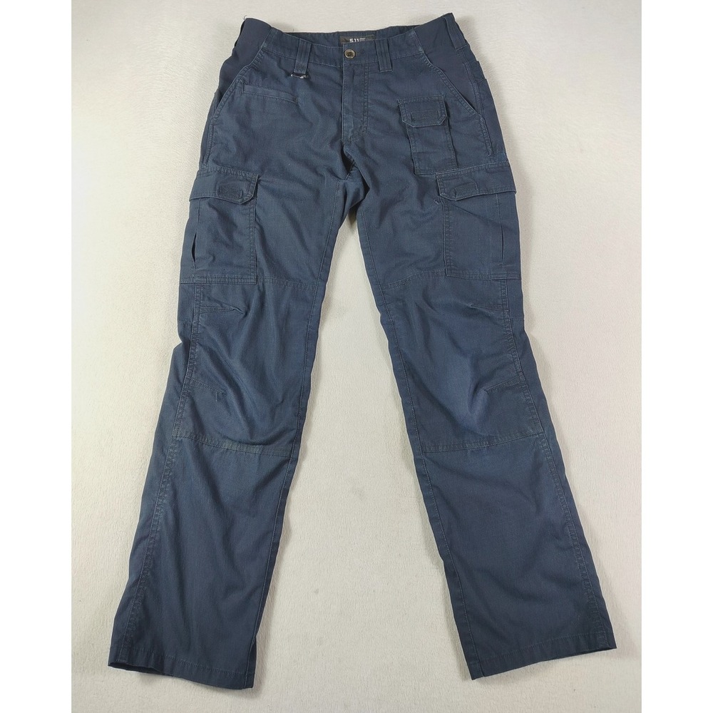 5.11 Tactical Cargo Pants Mens 34 Blue Regular Fit Ripstop Workwear‎ Utility
